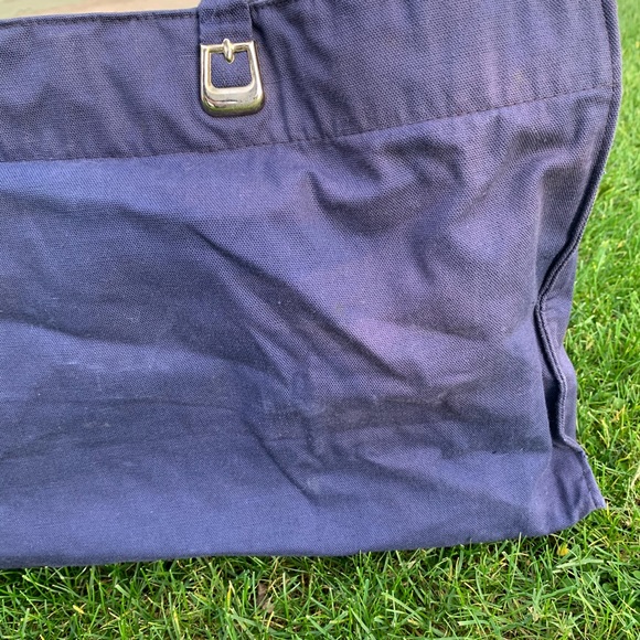 GIVENCHY Blue Quilted Duffle Tote Bag EUC vintage - Picture 7 of 10